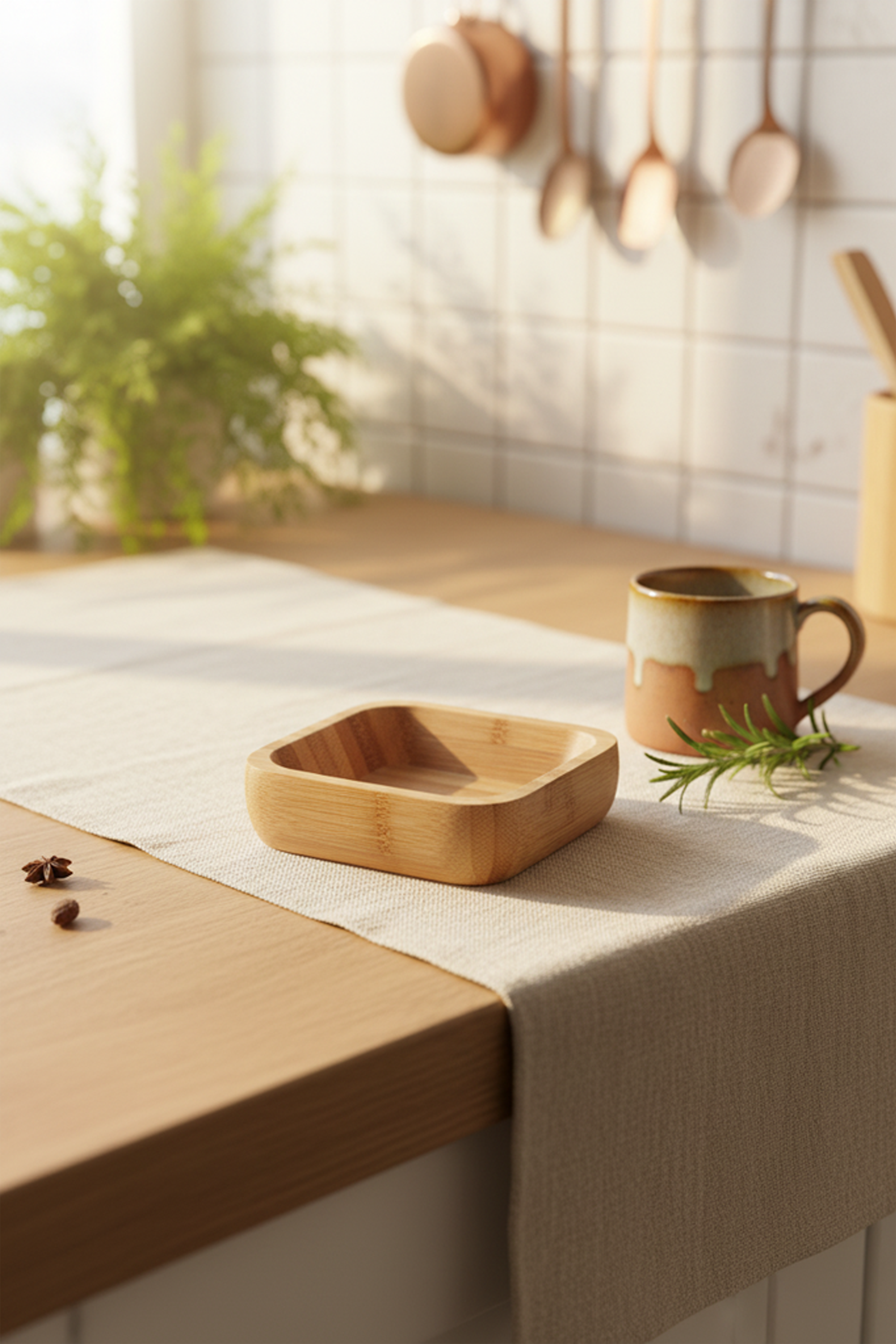 Hemp - 6 Pcs Square Sauce Bowl