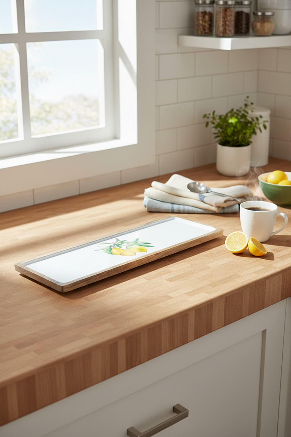 Imroz Lemon  Rectangular Large 15*50 cm