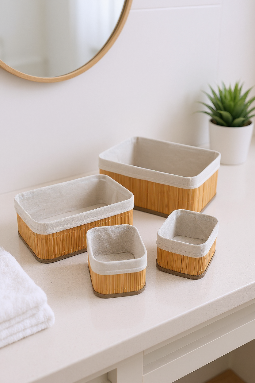 Linen - Basket Set of 4 Rectangle