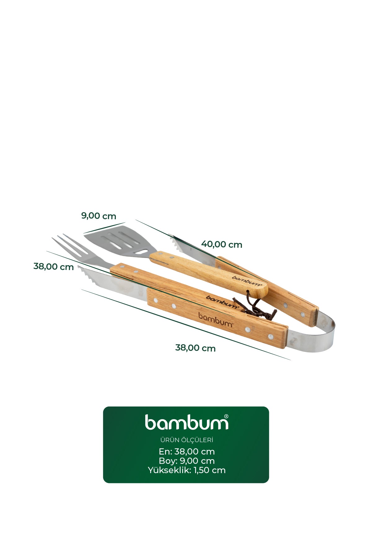 Texas - 3 Pcs Barbecue Set