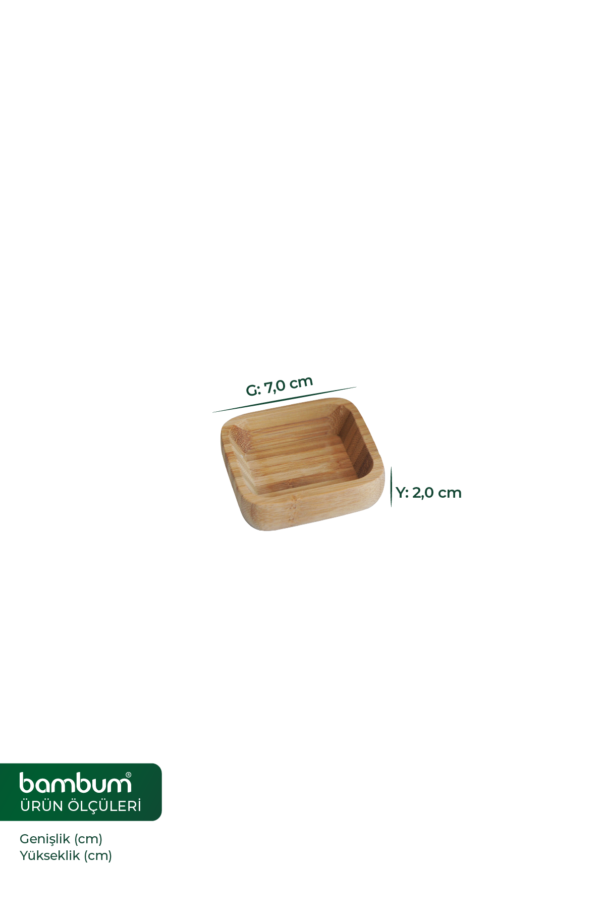 Hemp - 6 Pcs Square Sauce Bowl