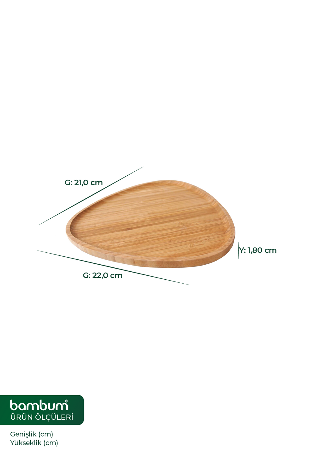Macchiato - Triangle Tray Small 22 cm.