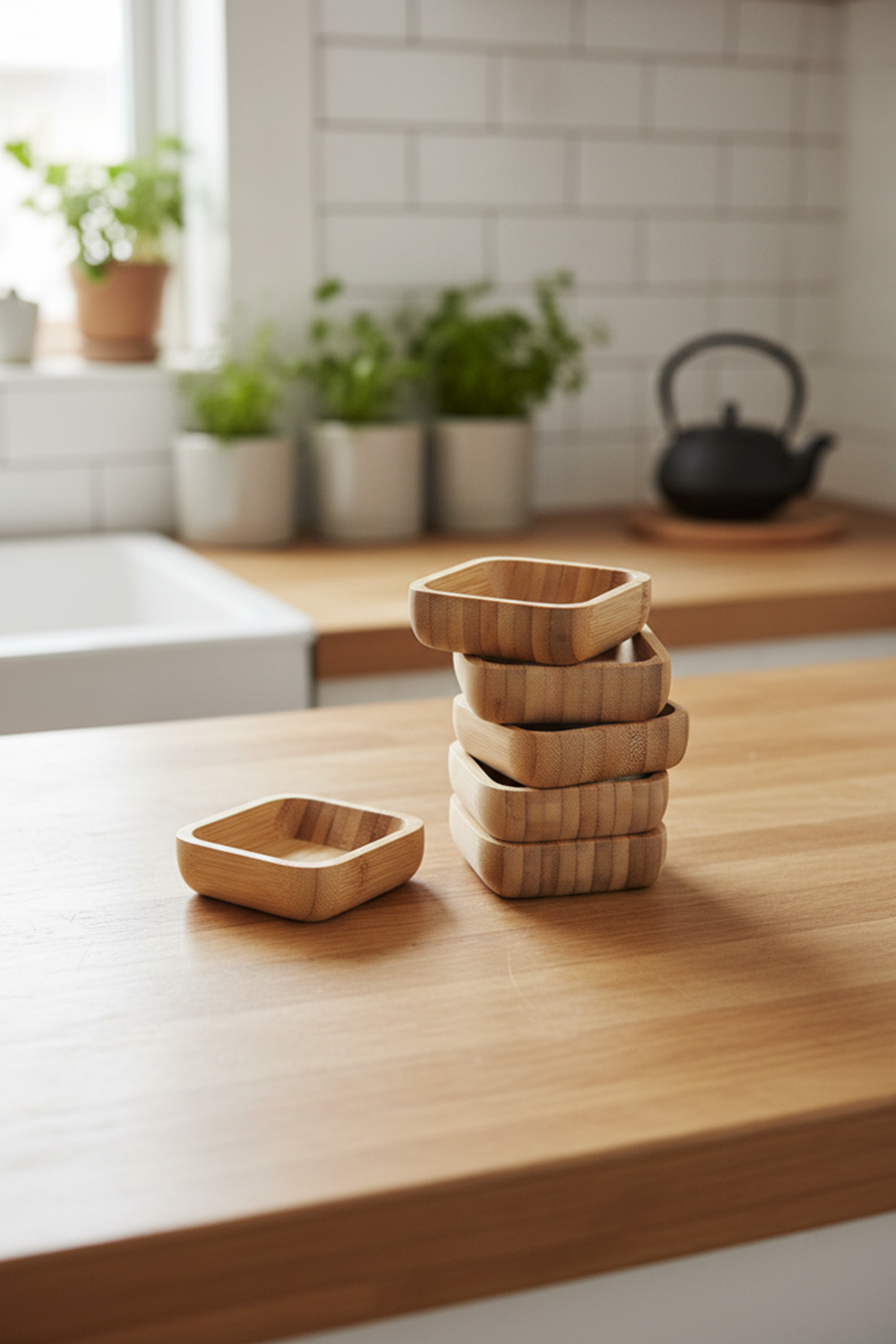 Hemp - 6 Pcs Square Sauce Bowl