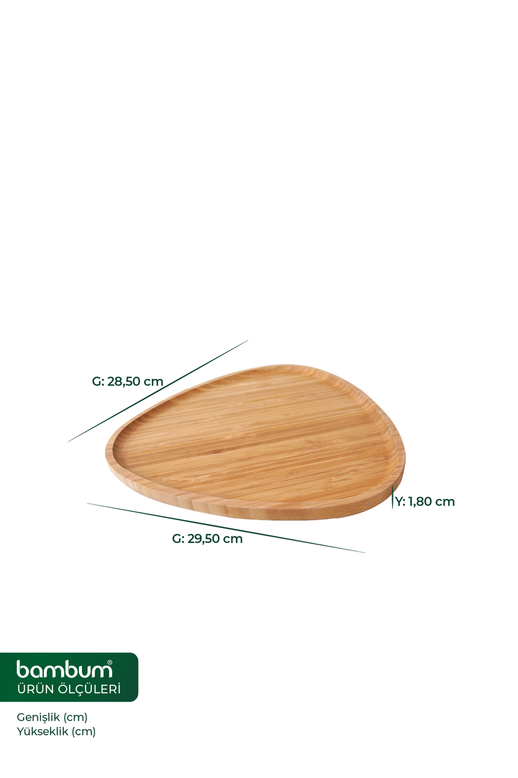 Macchiato - Triangle Tray Large 29.5 cm