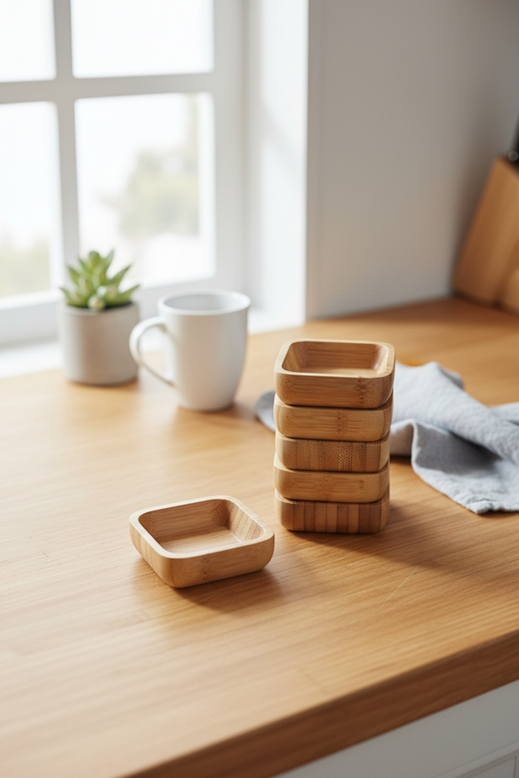 Hemp - 6 Pcs Square Sauce Bowl