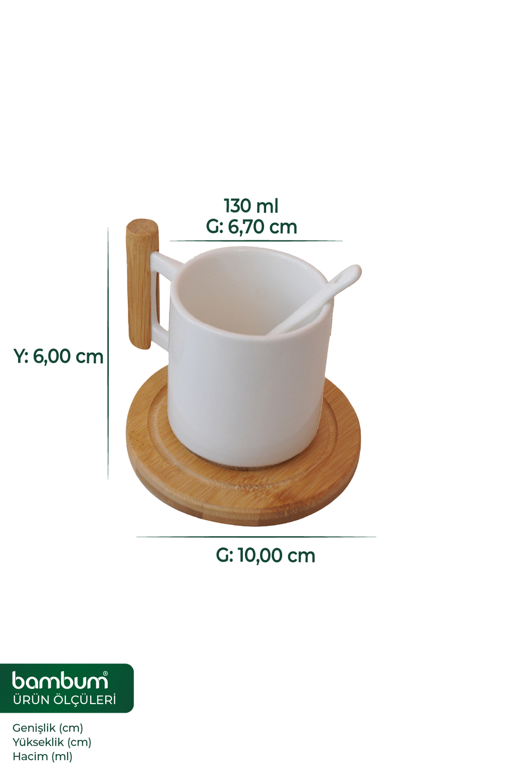 Naturelle - 12 Pcs Mug Set Porcelain
