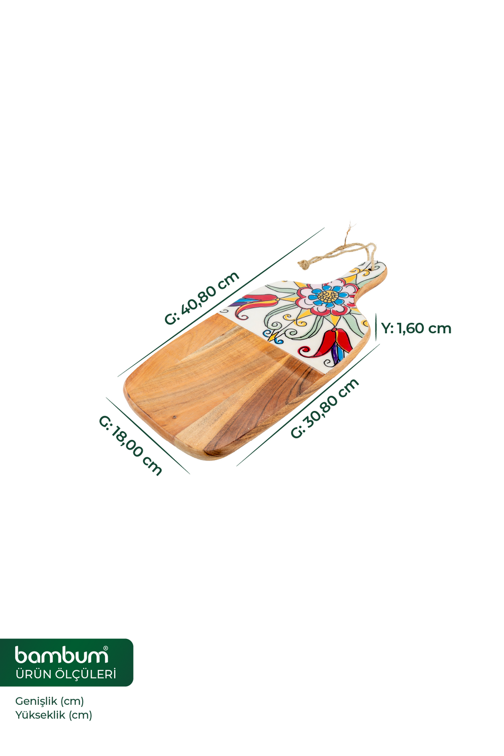 Porto Collection – Acacia Rectangular Cutting & Serving Board 18×30 cm