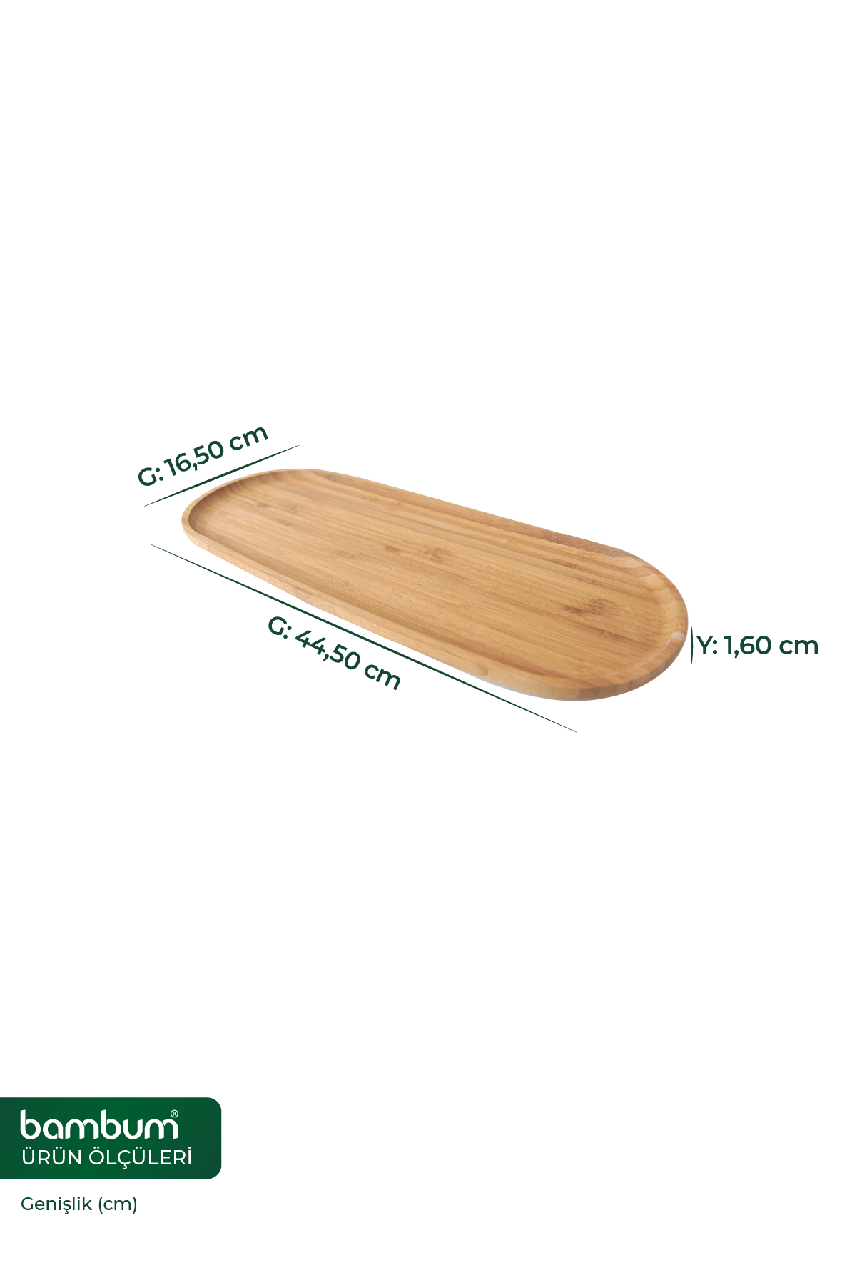 Latte - Rectangle Tray Large 44.5*16.5