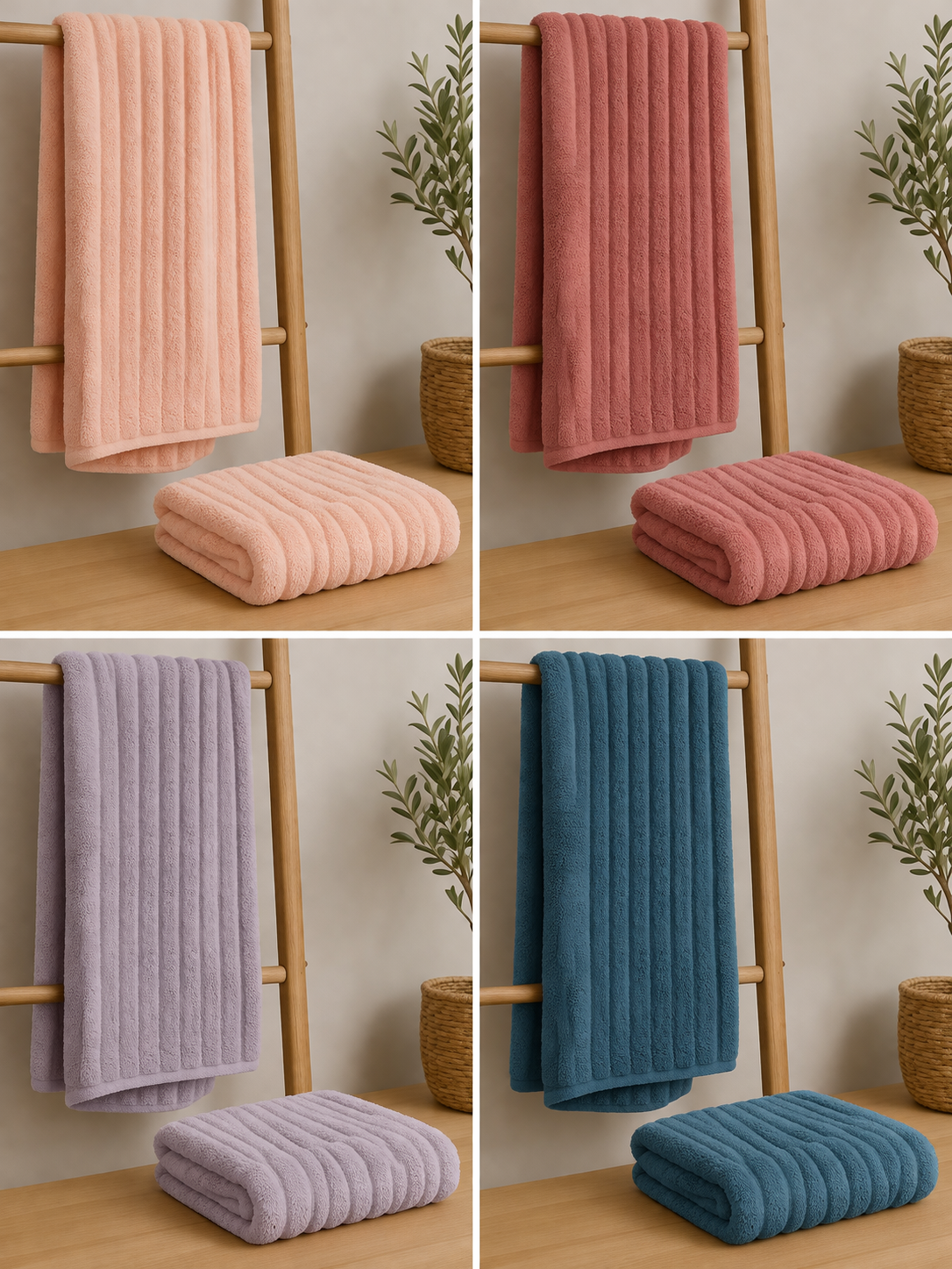 Turco Anatolian Blush Bath Towel 75x150 cm – 550 GSM 100% Cotton
