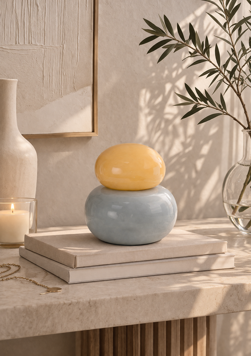 Cappadocia Honey Mist Jar Vase – Handmade Decorative Object