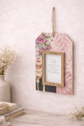 Floral Hanging Photo Frame – 10 x 15 cm | Wooden Detail