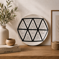 Istanbul Geo Noir Decorative Plate – 31 cm