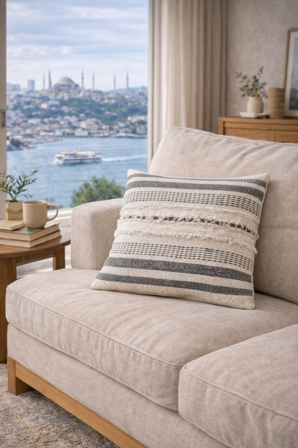 Istanbul Collection – Grey Cushion Cover | 45x45 cm