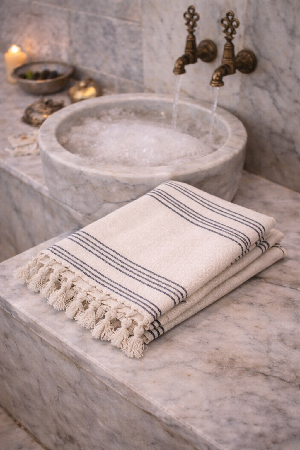 Istanbul Galata Nazar Peshtemal Set with Pouch