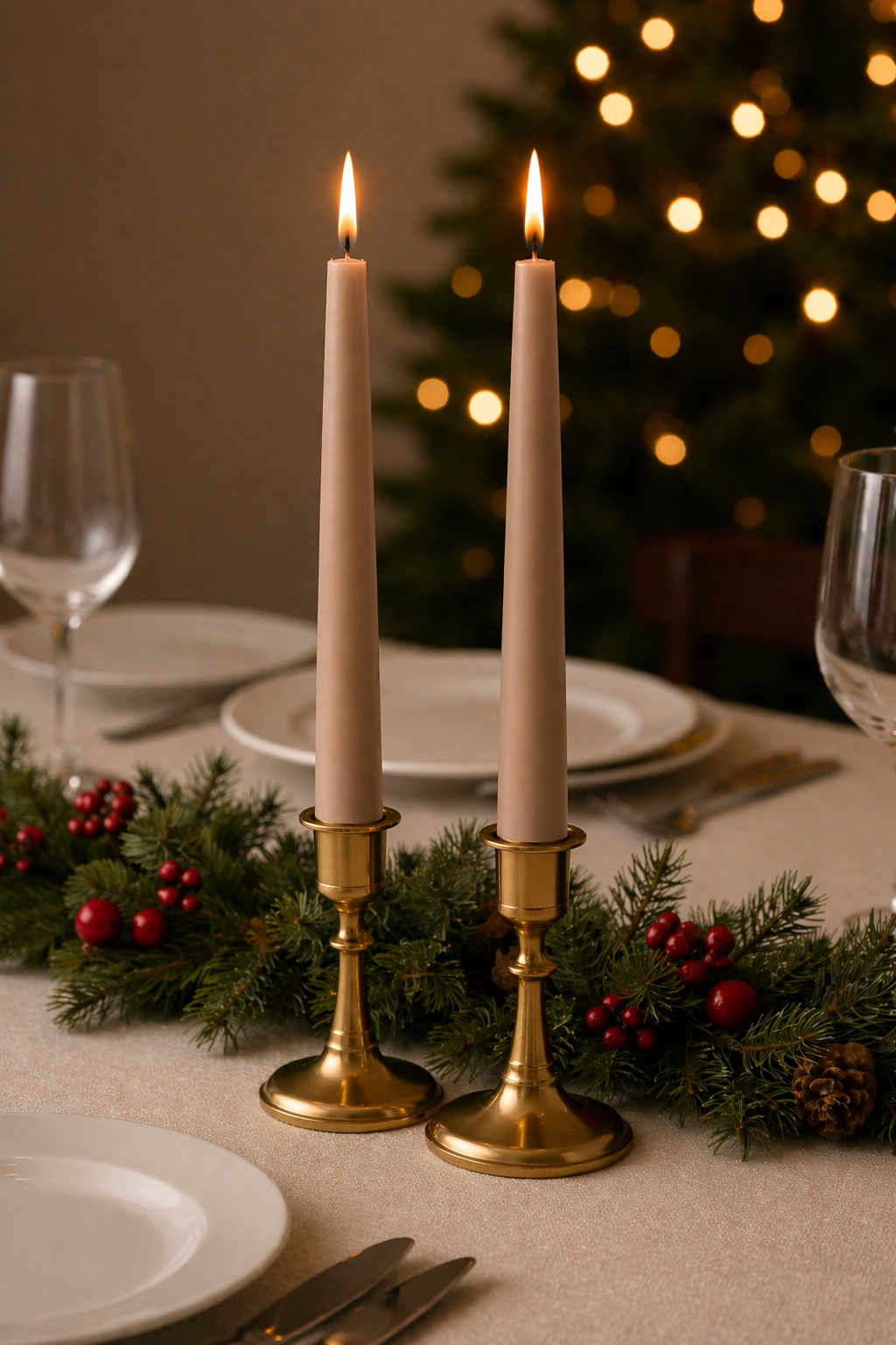 Classic Taper Candles – 25 cm (Set of 2)