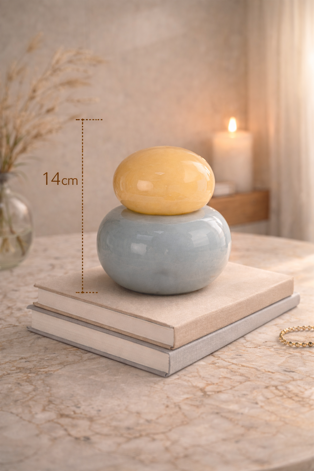 Cappadocia Honey Mist Jar Vase – Handmade Decorative Object