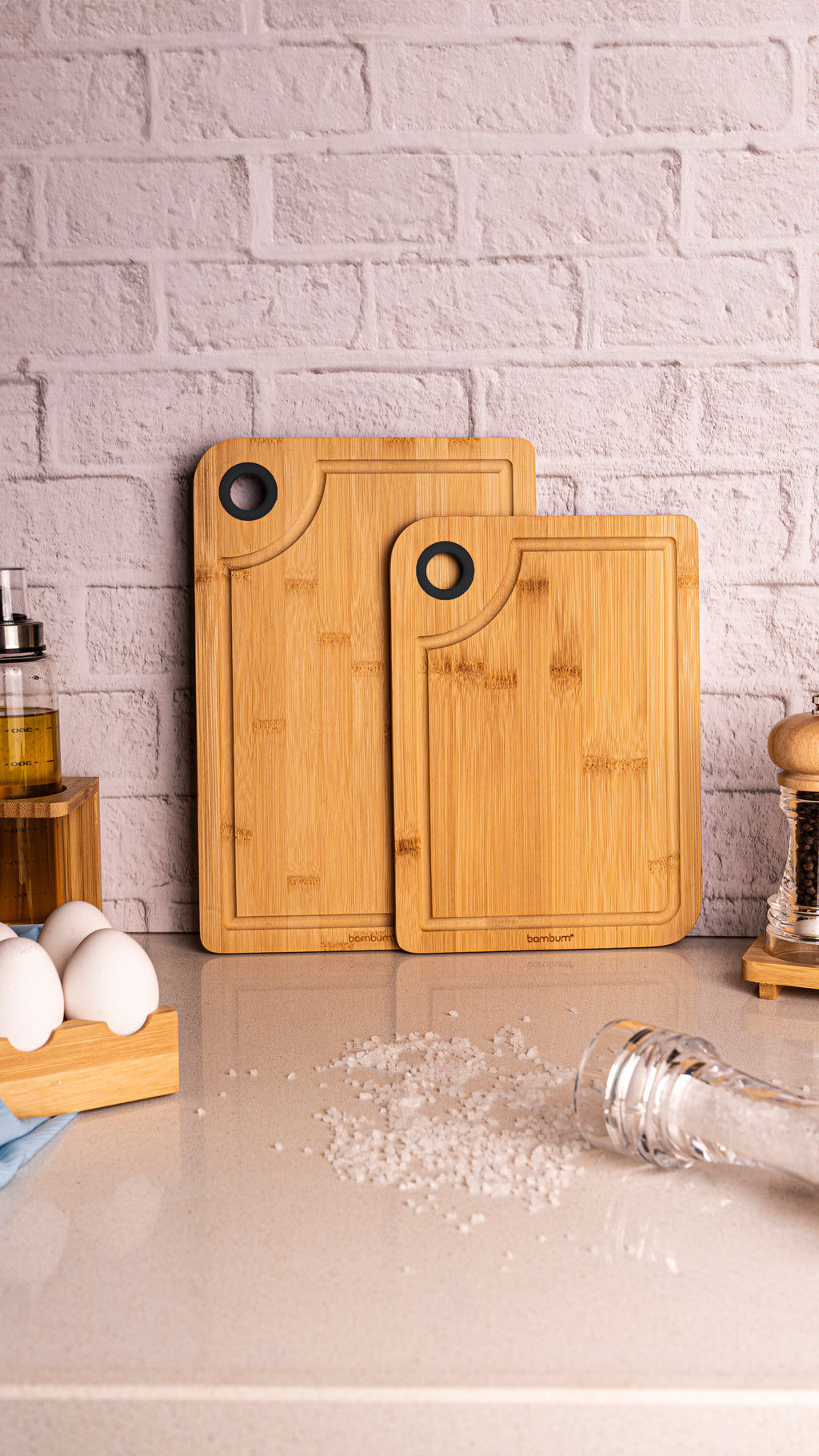 Dual - 2 Pcs Cutting Board Black