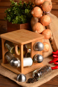 Fonti - Rotating Spice Rack with 8 Bottles