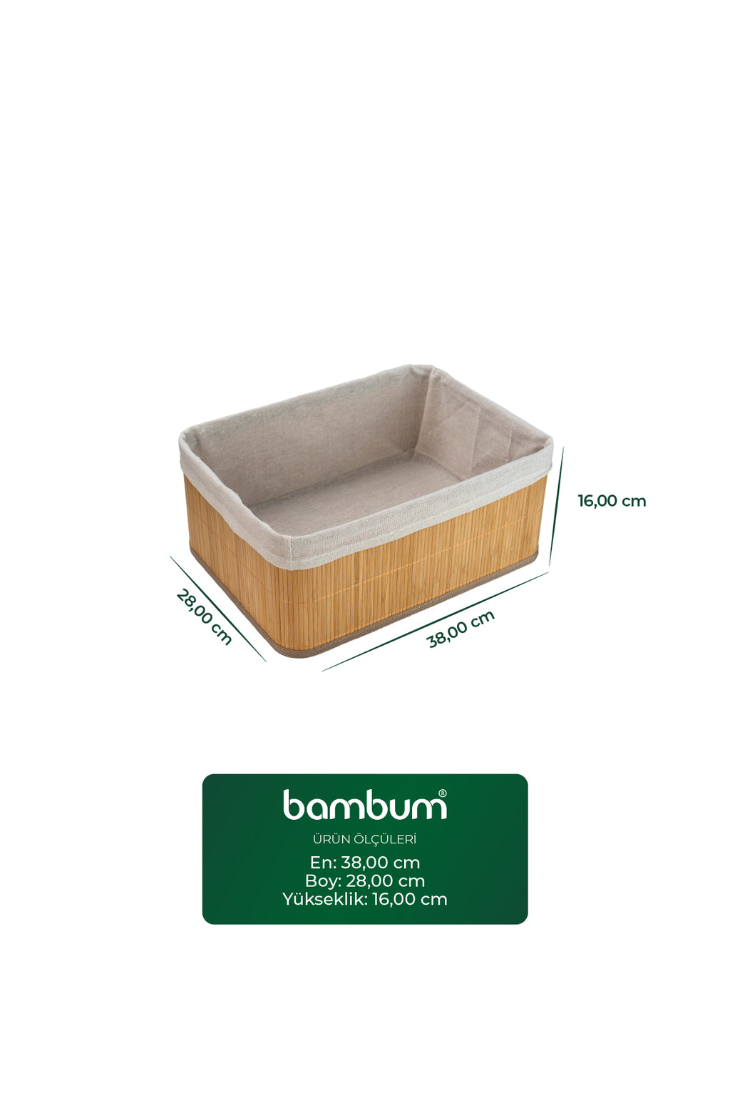 Linen - Basket Set of 4 Rectangle