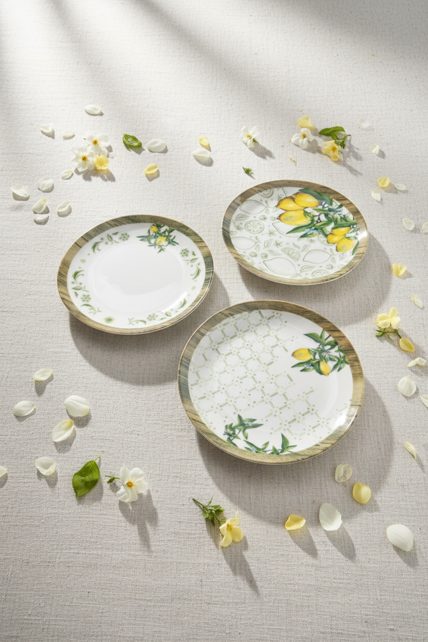 Imroz Lemon Collection – Porcelain Breakfast Set 14 piece