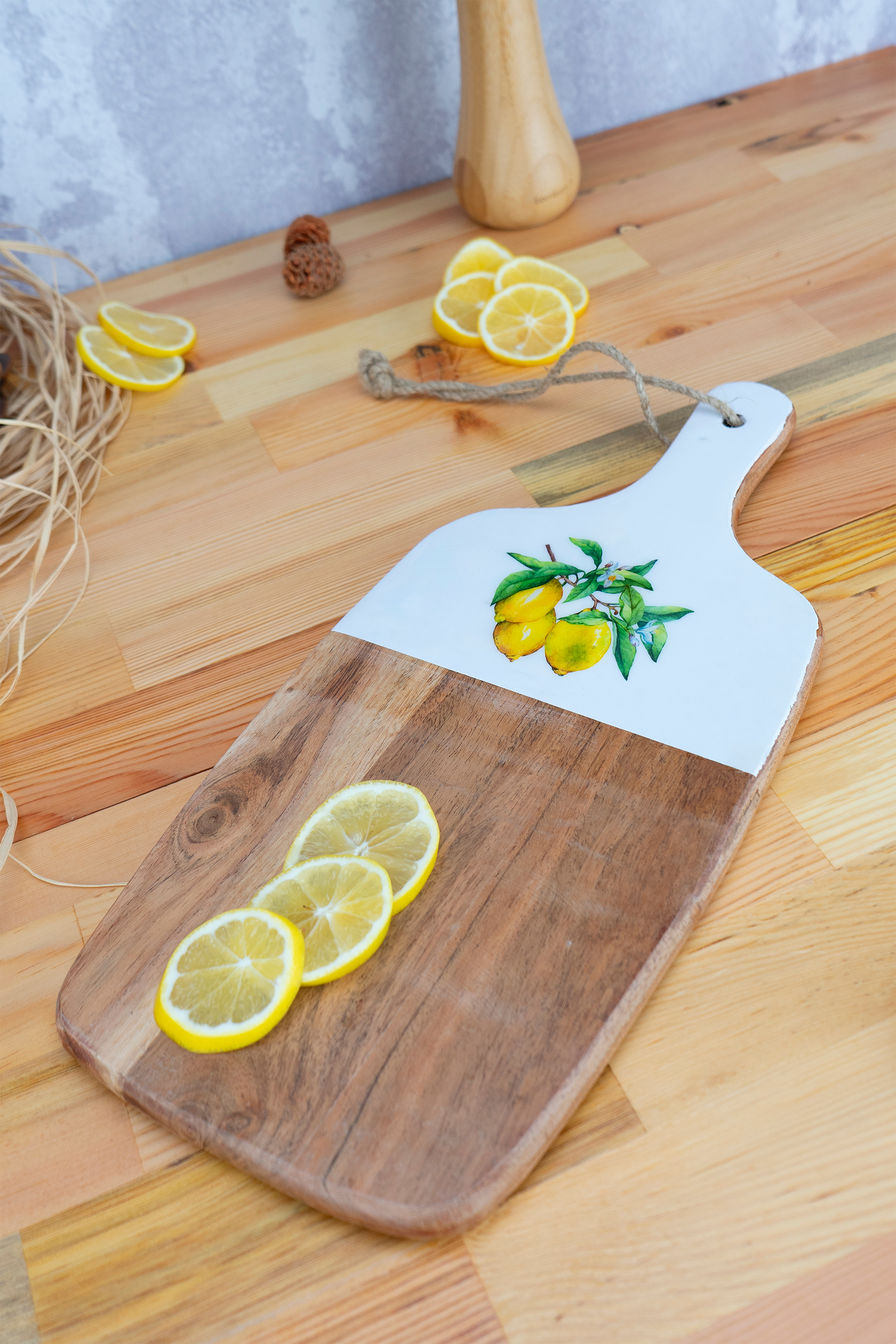 Imroz Lemon Rectangular Cutting Board 30*18 cm.