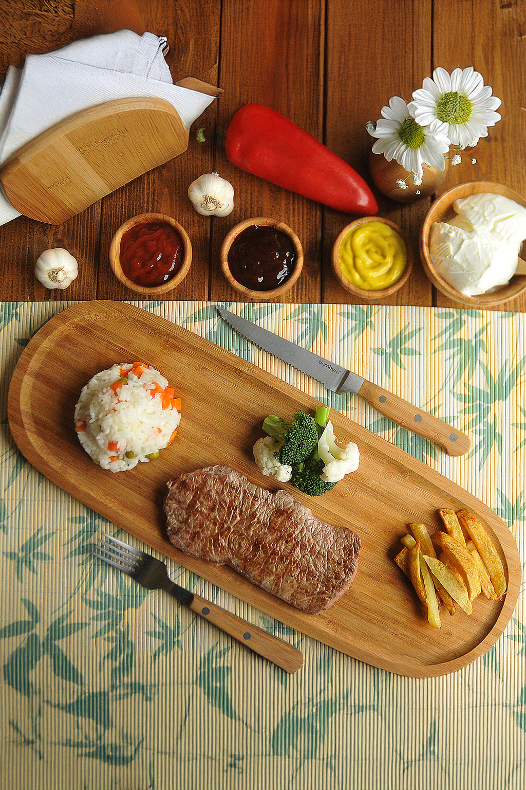 Latte - Rectangle Tray Large 44.5*16.5