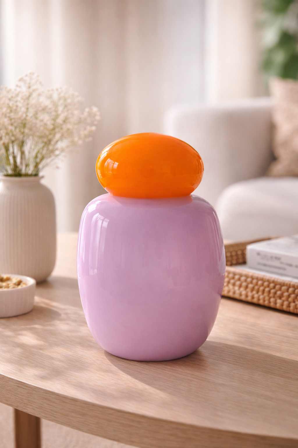 Cappadocia Sunset Pop Glass Jar Vase – Handmade Decorative Object