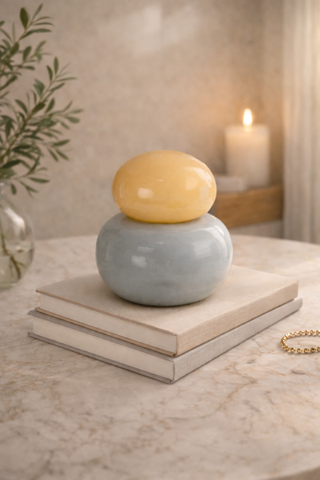 Cappadocia Honey Mist Jar Vase – Handmade Decorative Object