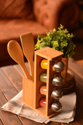 Sital - Spice Rack with 4 Bottles & Utensils