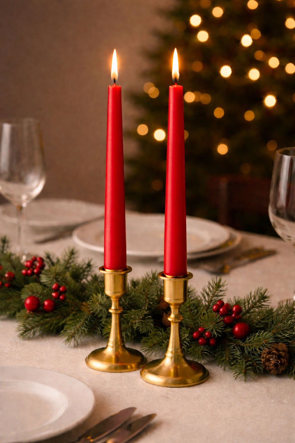 Classic Taper Candles – 25 cm (Set of 2)