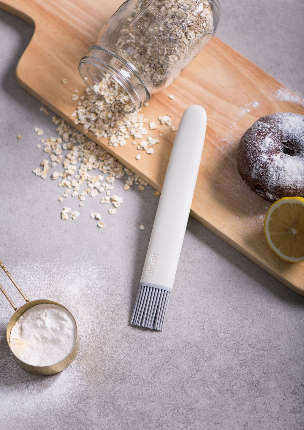 Pinmoo Silicone Pastry & Egg Brush – Grey