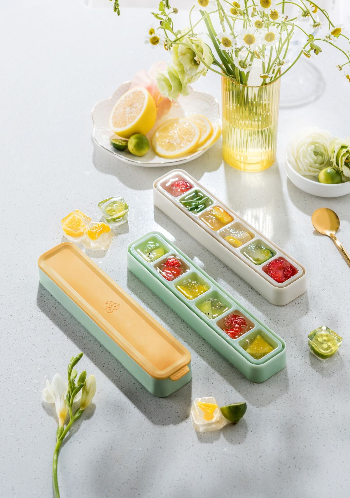 Pinmoo Easy&Mini Ice Cube Tray with Lid – Single