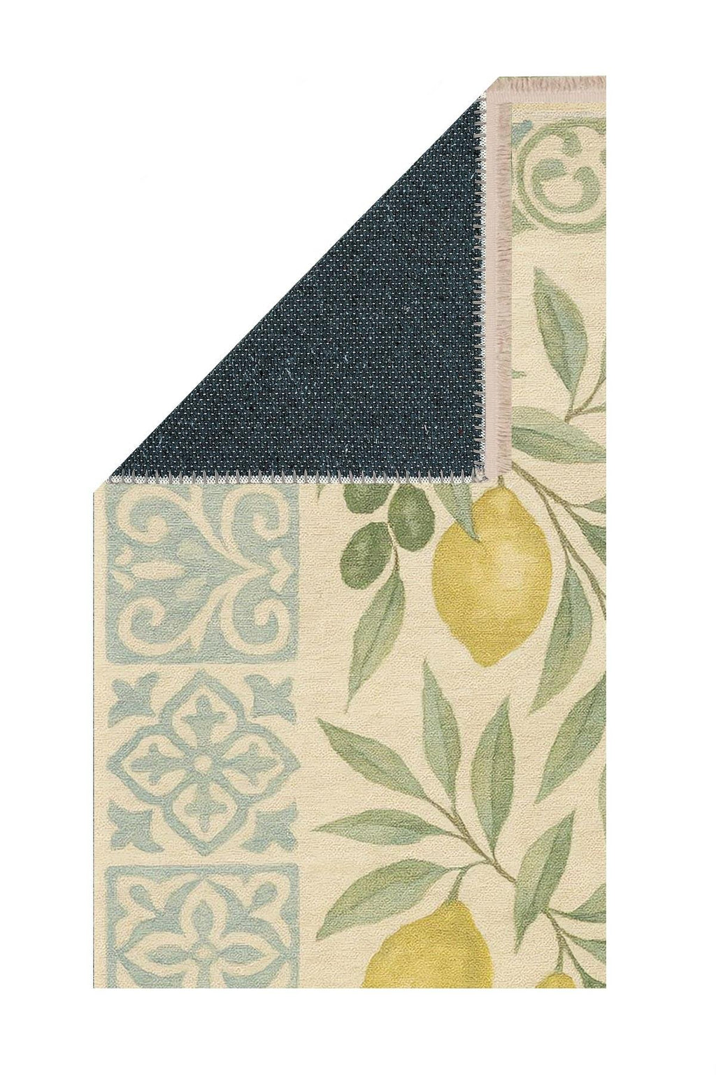 Imroz Lemon Print Woven Base Rug 120*180 cm.