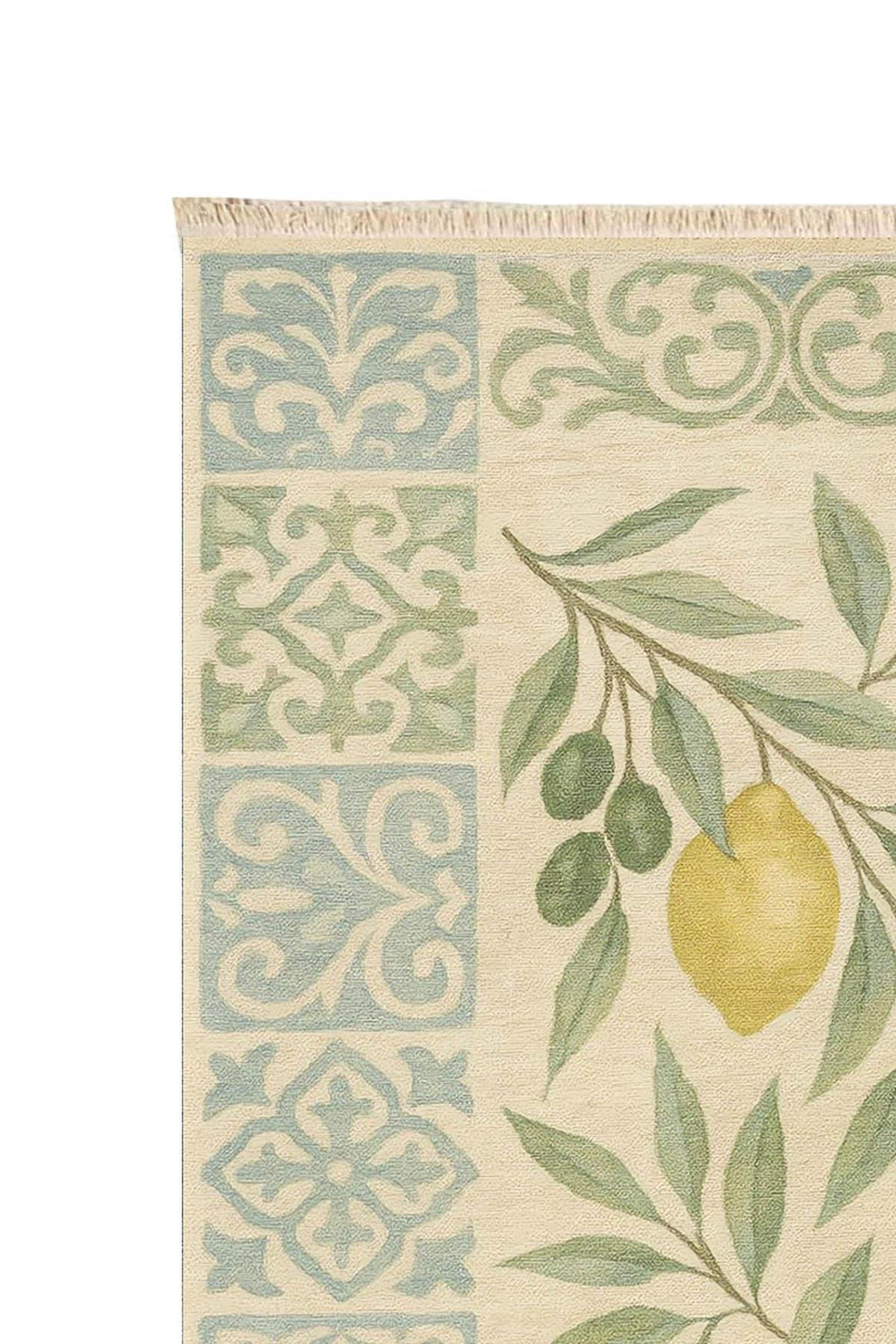 Imroz Lemon Print Woven Base Rug 120*180 cm.