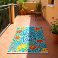 Viva La Vida Print Woven Base Rug  80*150 cm – Barcelona Collection