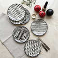 Hand-Painted Ethnic Dessert Plate Set (6 pcs) – Istanbul Edition
