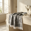 Bodrum Eshme Peshtemal – Grey & White 90x160 cm