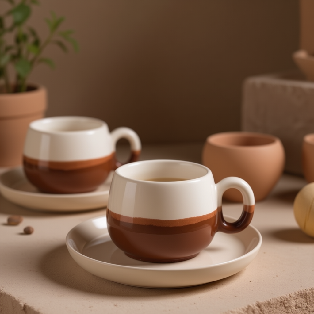 Avanos Ceramic Coffee Cup Set – Cappadocia Collection  220ml