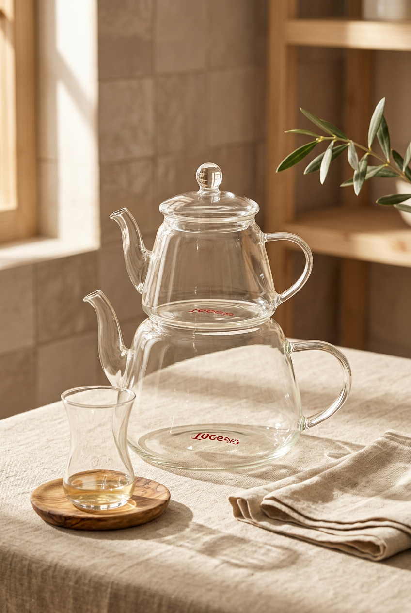 Anatolian Glass Teapot/ Turkish Teapot