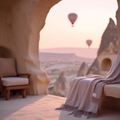 Cappadocia Lilac Cocoon Throw Blanket – 130x170 cm