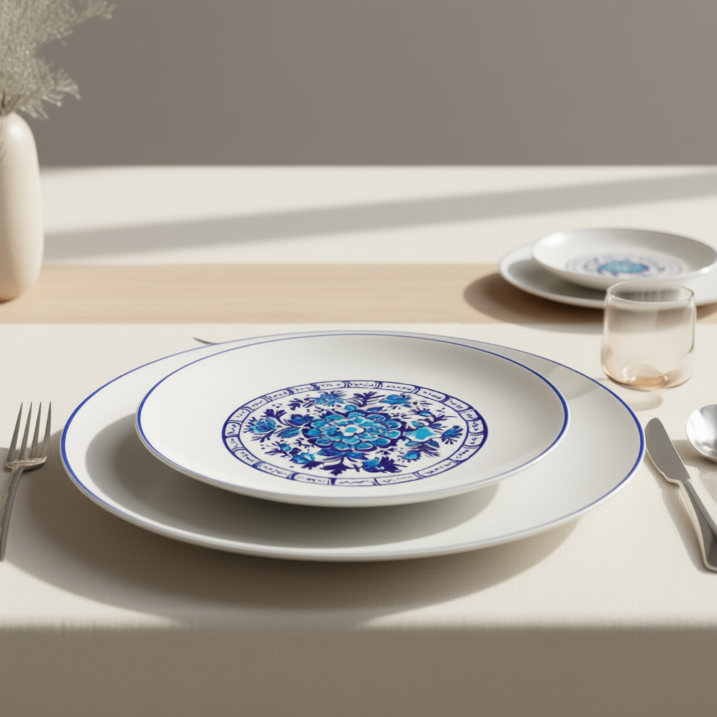 Iznik  Handmade Turkish Ceramic Plate Set – 6 Piece