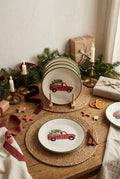 New Year Love Cars Cake Plate Set of 6 – 19 cm
