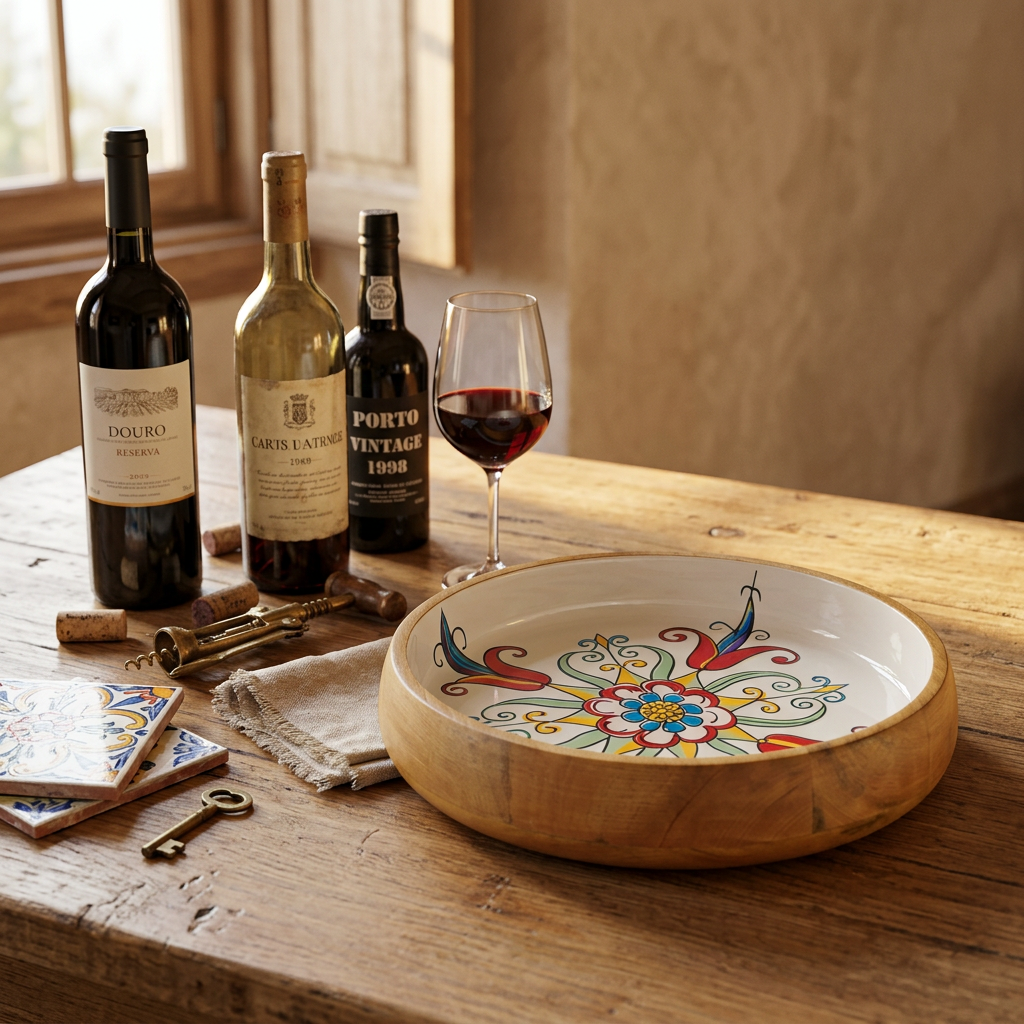 Porto Collection – Acacia Shallow Bowl 28 cm