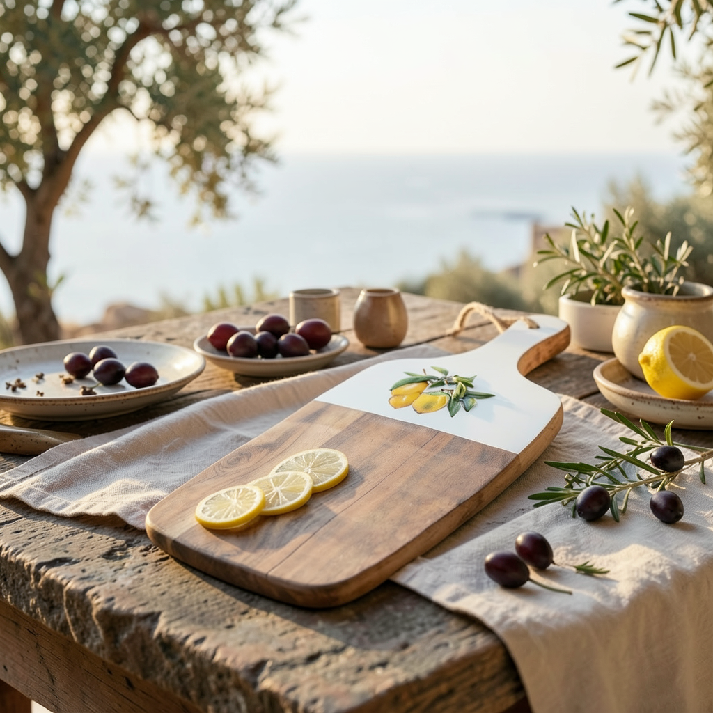 Imroz Lemon Rectangular Cutting Board 30*18 cm.