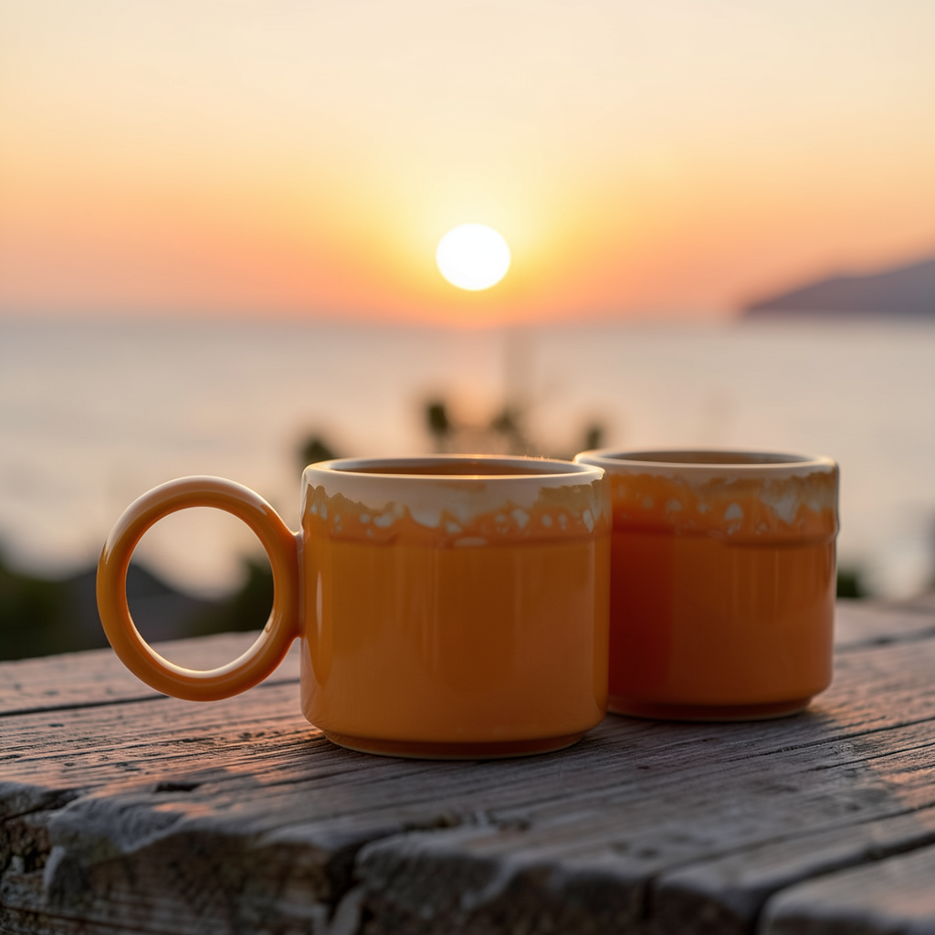 Imroz Sunflower Mug Set – 2 Pieces | 325 ml