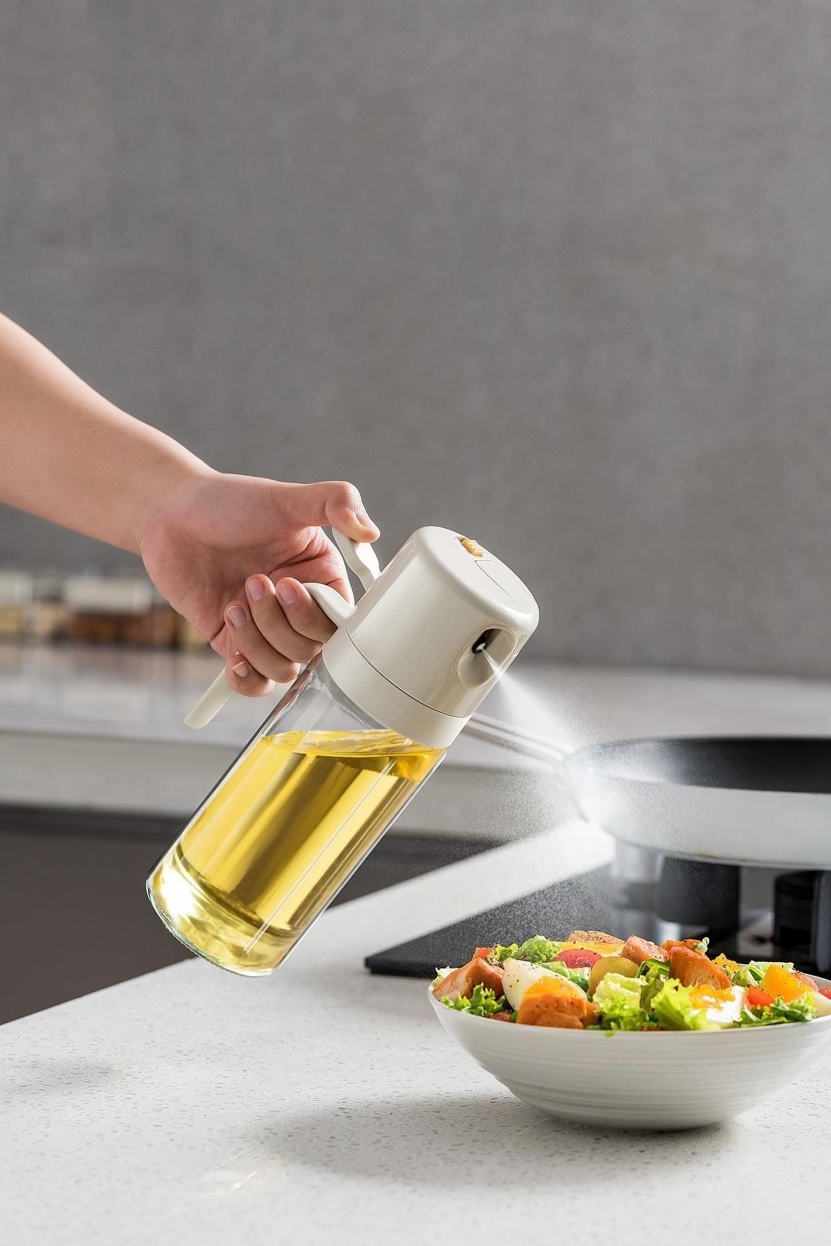 Pinmoo Prachic 2-in-1 Olive Oil Dispenser Bottle 550ml