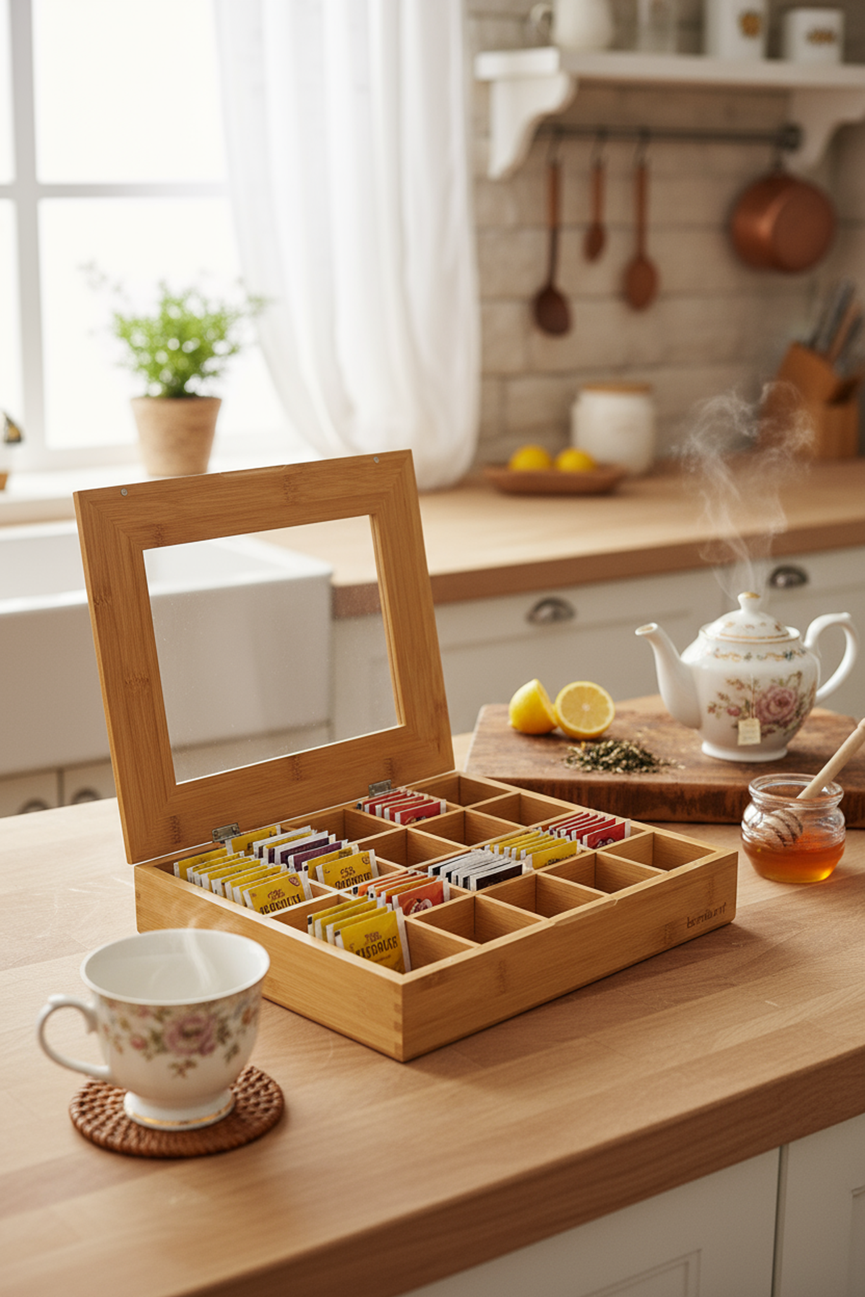 Bamboo Tea Box 29.8*25*6cm - A La Turca