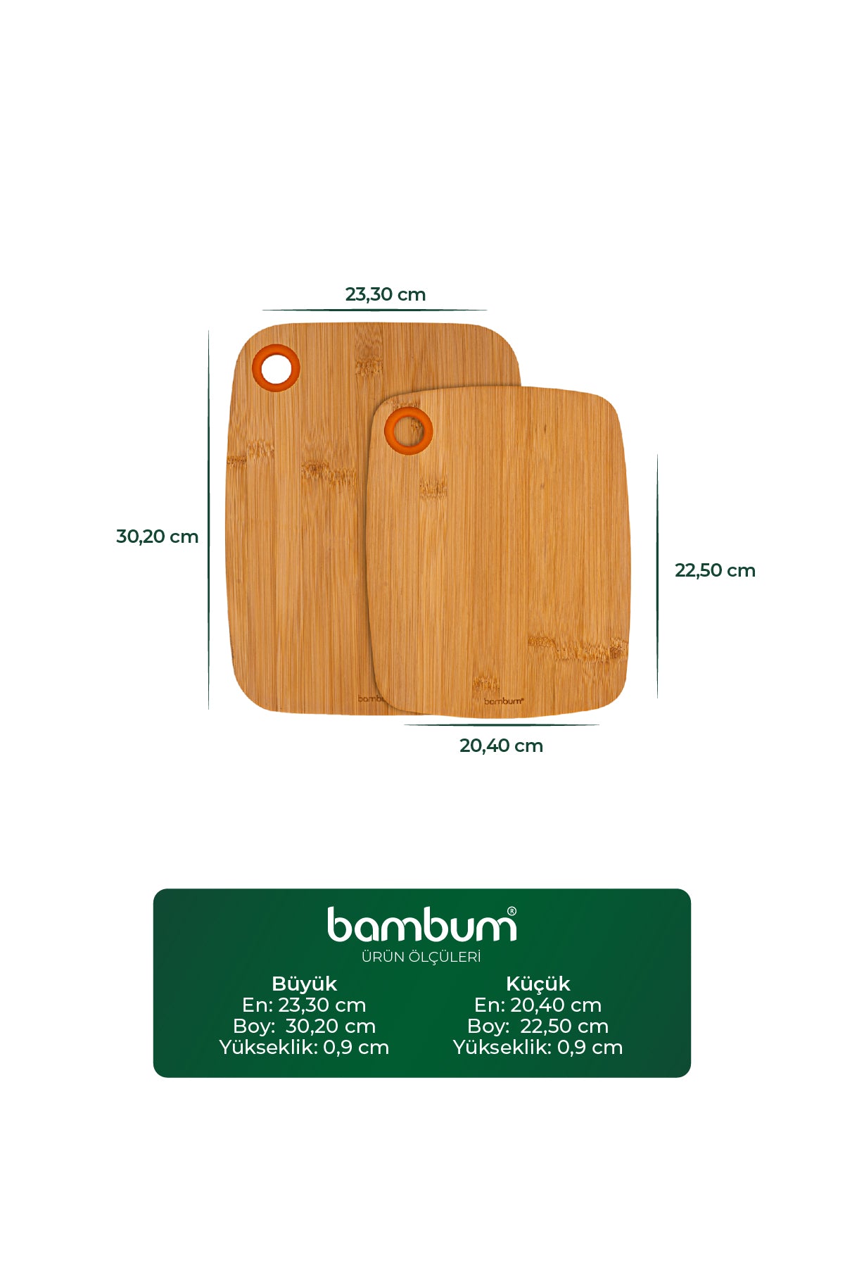 Ring - 2 Pcs Cutting Board 31-26 cm.