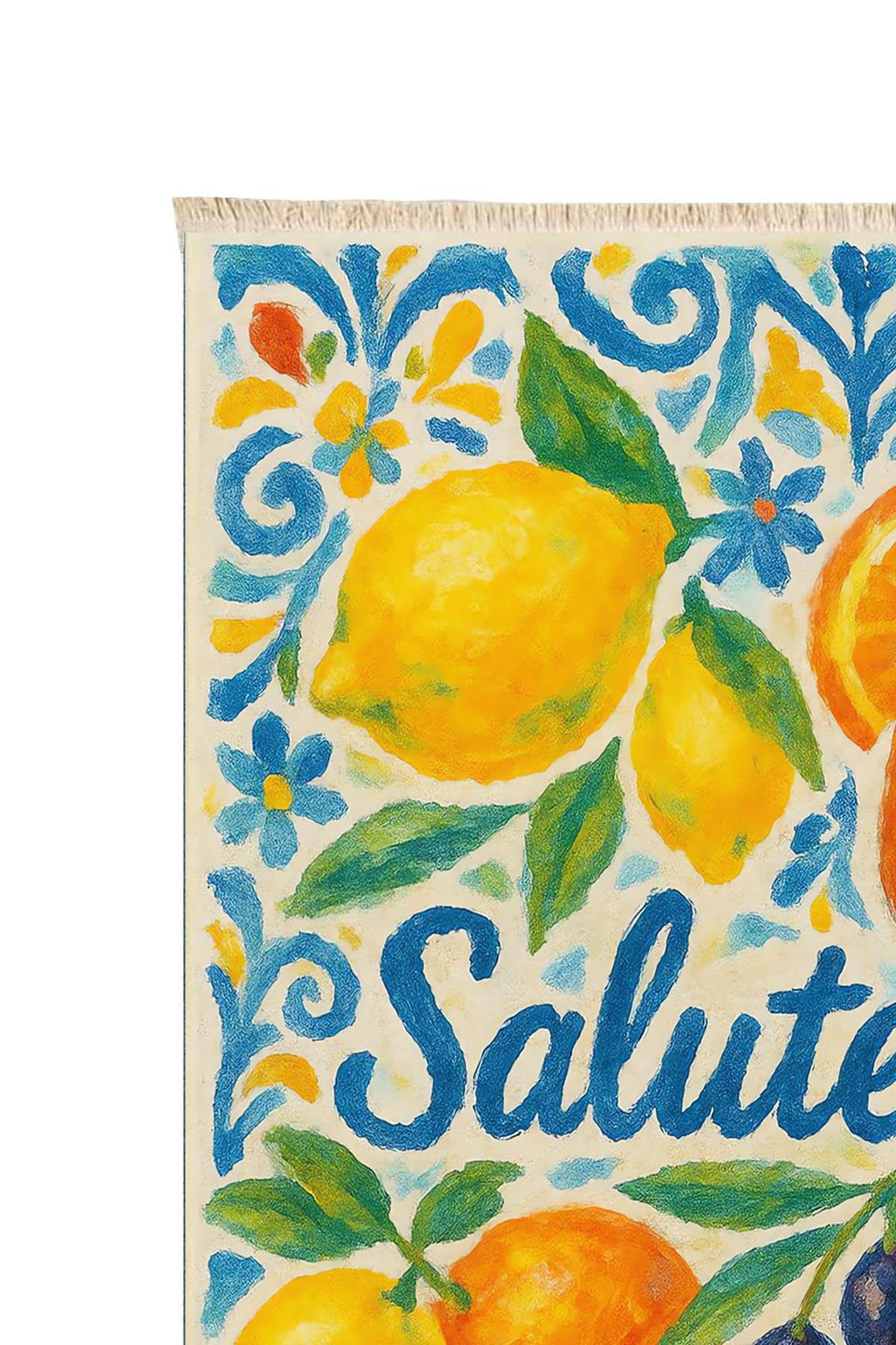 Salute! Print Woven Base Rug  80*150 cm – Capri Collection