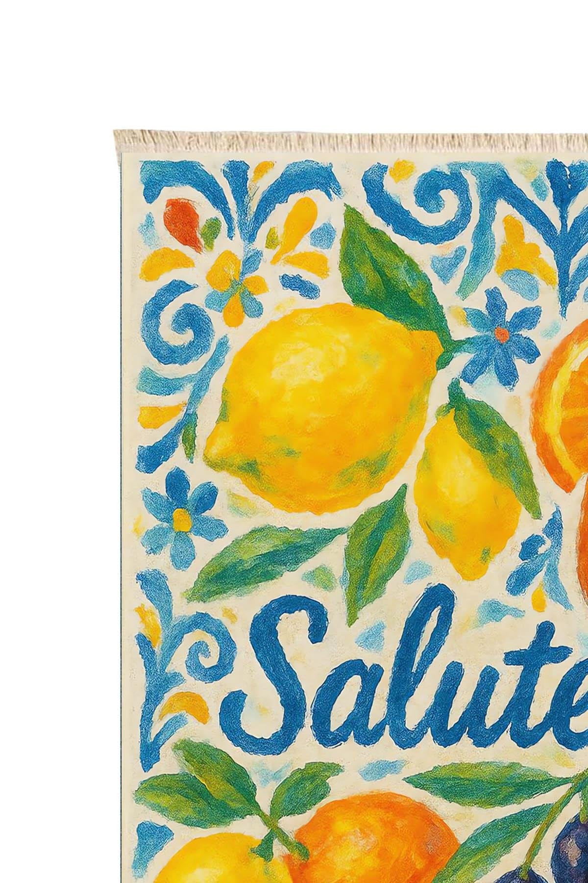 Salute! Print Woven Base Rug  120*180 cm.